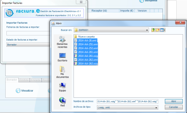 eFactura Importar 3.2