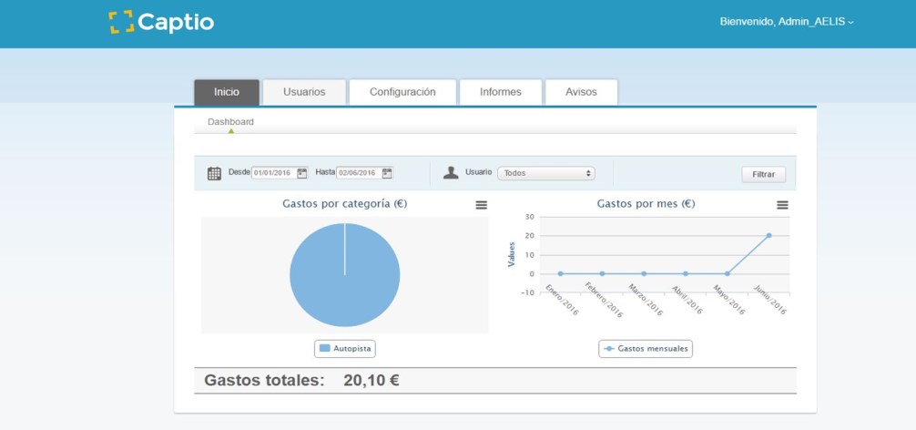 Manual de Captio para usuarios Administrador