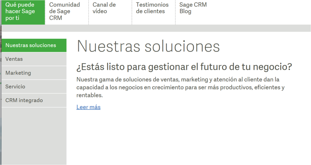 Sage CRM renueva web ¡Descúbrela!