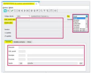 Crear Centros Administrativos Sage 200