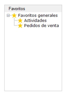 widget favoritos