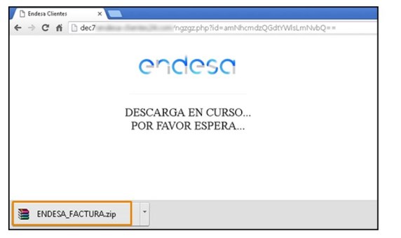 Virus que suplanta a Endesa 