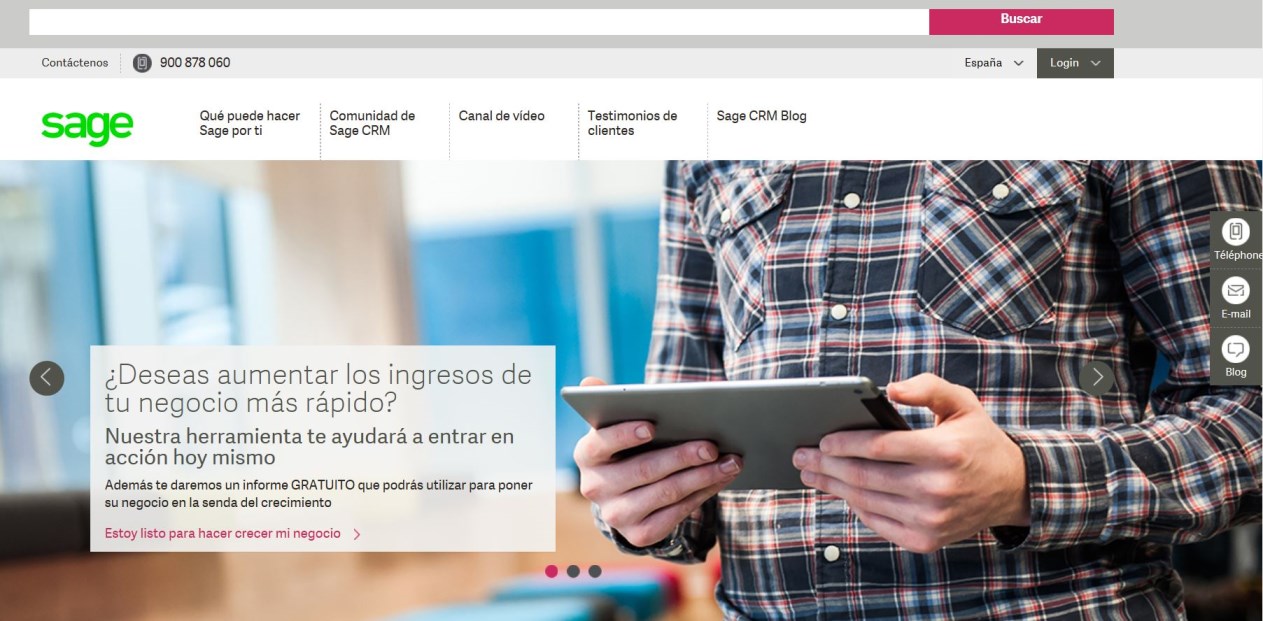 Sage CRM renueva web ¡Descúbrela!